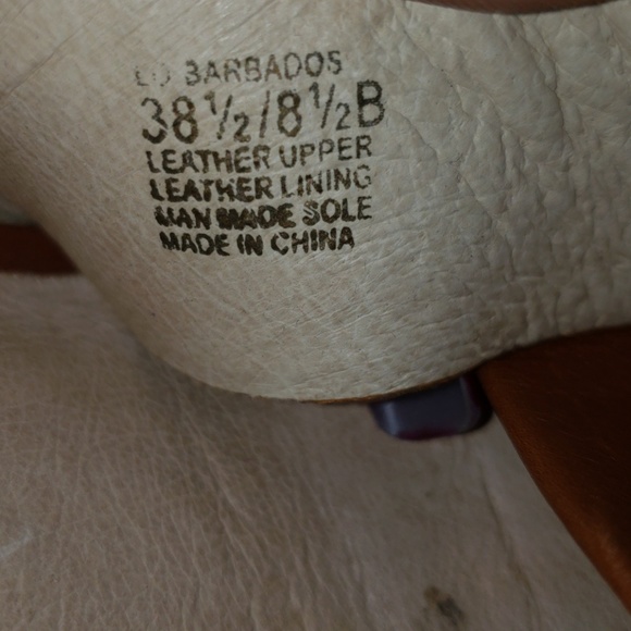 Louise et cie Cognac "Barbados" Platform Sandals - Picture 8 of 8